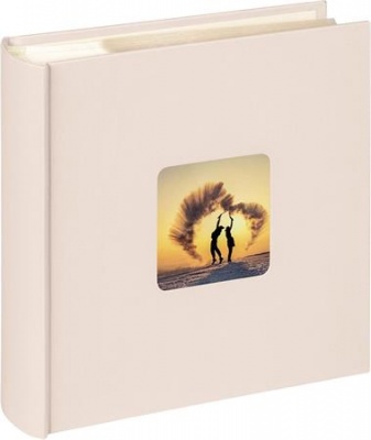 Fotóalbum, 200 fotó, 10x15 cm, "Walther Fun Wedding", krémfehér