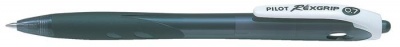 Golyóstoll, 0,22 mm, nyomógombos, PILOT "Rexgrip", fekete