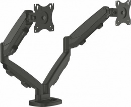 Monitortartó kar két monitorhoz, FELLOWES "Eppa™  "Dual", fekete